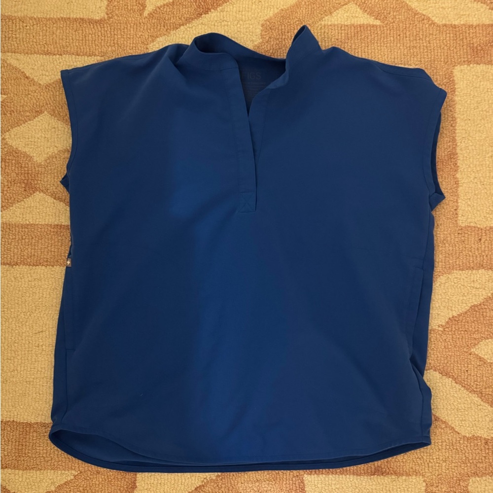 Figs Royal Blue Rafaela Scrub Top